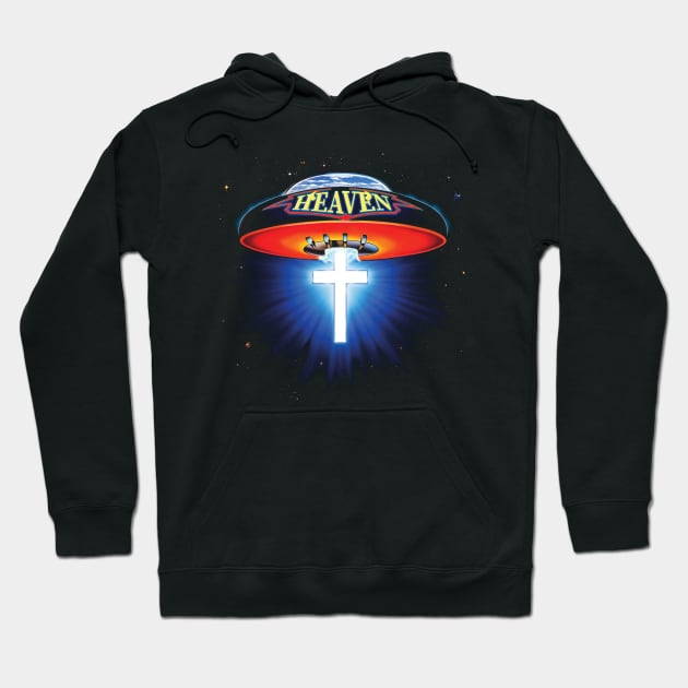 Heaven Spaceship Hoodie by sandersart